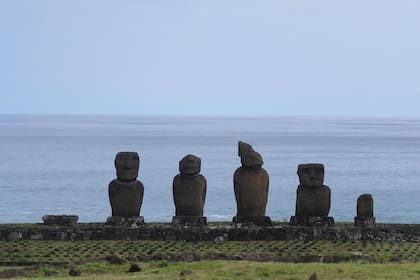 Las famosas estatuas de la isla de Pascua