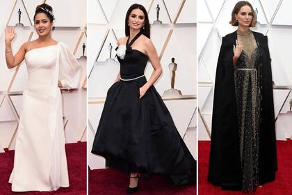 Algunos looks de la alfombra roja: Salma Hayek, Penélope Cruz y Natalie Portman