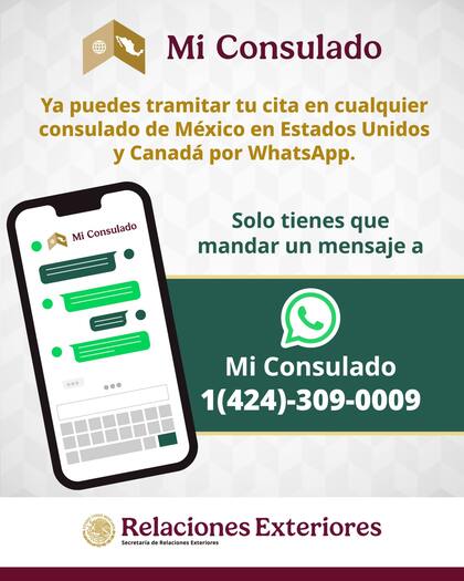 Las formas para sacar una cita en el Consulado Sobre Ruedas son las mismas que se utilizan para los demás consulados de México en EE.UU. (Facebook/Consulado General de México en Los Ángeles)
