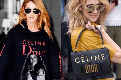 Las fotos de Céline Dion con el bolso Dior intervenidas por Reilly