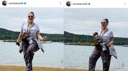 Las fotos de hace un año que compartió Connie Ansaldi en su cuenta de Instagram