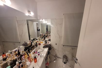 Las fotos del baño de Sofía Clerici tras el allanamiento en la casa de Nordelta