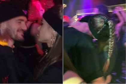 Las fotos del beso entre Rodrigo de Paul y Tini Stoessel