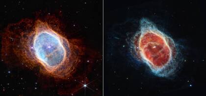 Las fotos del telescopio James Webb sobre la Nebulosa del Anillo tomadas hace algunos meses