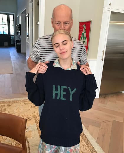 Las fotos inéditas de Bruce Willis junto a una de sus hijas (Foto: Instagram/@buuski)