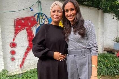 Las fotos inéditas de Meghan Markle durante un plan solidario en Alemania