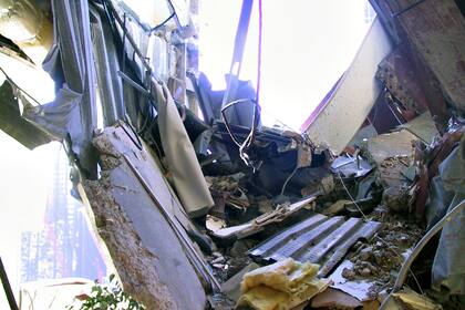Interior de un edificio de la Zona Cero
