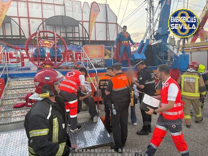 Las fotos oficiales del operativo de rescate en la feria