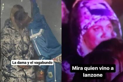 Las fotos por las que afirman que L-Gante estaba besando a Wanda Nara