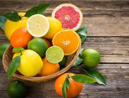 Las frutas cítricas funcionan como una fuente de vitamina C