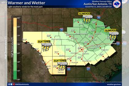 Las fuertes lluvias podrían provocar acumulaciones de agua en varias zonas, aumentando el riesgo de inundaciones y afectando la movilidad (Foto National Weather Service)