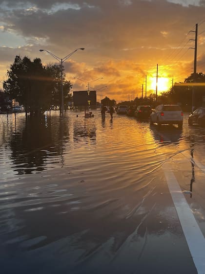 Las fuertes precipitaciones afectaron el sur de Florida