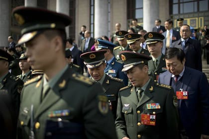 Las fuerzas armadas chinas, en una foto de archivo de 2018