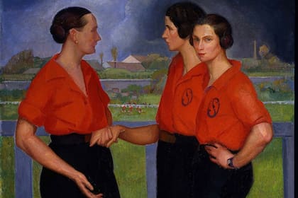 Las futbolistas, cuadro de 1922 realizado por el pintor mexicano Ángel Zárraga.