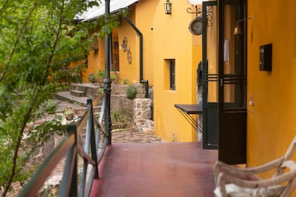 Las galerias de la hostería.