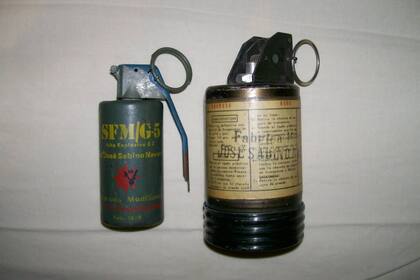 Las granadas de mano halladas en el departamento de la familia Mochkovsky