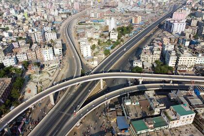 Autopistas en Dhaka, Bangladesh
