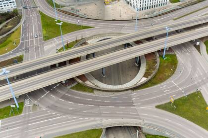 Las autopistas de Halle en Alemania