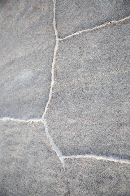 Las grietas del salar.