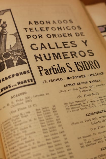 Las guías tenían referencias al plano que se encontraba en la misma cuando se trataba de direcciones