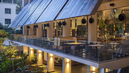 Las habitaciones dan a terrazas dividas en cuatro temáticas