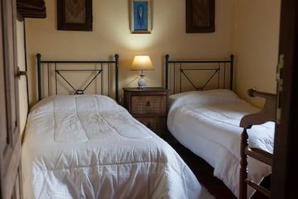 Las habitaciones de La Matera en Estancia El Carmen son sencillas pero muy lindas.