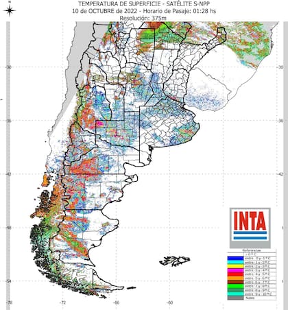 Las heladas del lunes 10