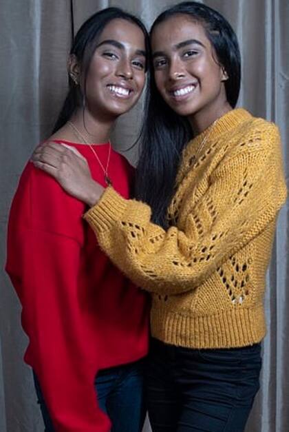 Las hermanas, que desde que nacieron son inseparables, tienen los promedios más altos en su escuela y sueñan con profesionalizarse.