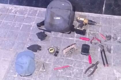 Las herramientas que usaban los ladrones para robar