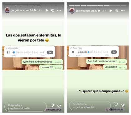 Las hijas de Ángel Di María le envían un tierno saludo al finalizar el partido contra México