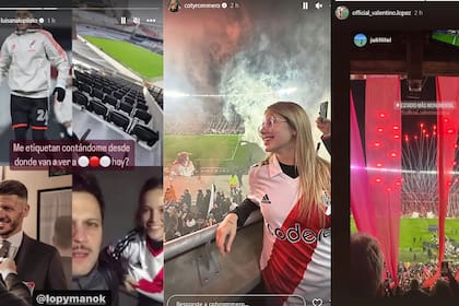 Las historias de Luisana Lopilato, Coty Romero y Valentino López por el partido de River