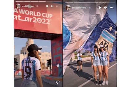 Las historias que compartió Emilia Ferrero, la novia de Julián Álvarez