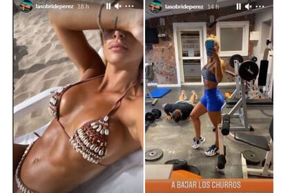 Las historias que compartió Sol en su perfil. Imagen: Instagram @lasobrideperez