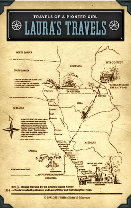 Las historias que cuenta Laura recorren su vida desde su nacimiento en 1867, en Pepin, Wisconsin, hasta el año 1894, cuando junto a su esposo Almanzo y su hija Rose se instaló en Rocky Ridge Farm
