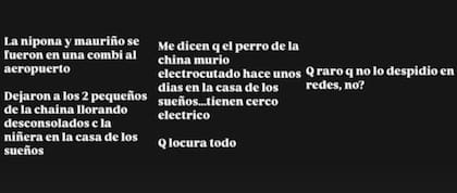 Las historias que publicó Yanina Latorre sobre el perro de la China Suárez (Foto: Captura Instagram @yanilatorre)