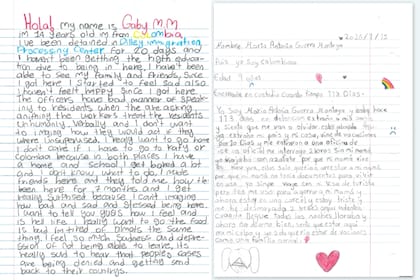 Las historias surgen del Dilley Immigration Processing Center, ubicado en el sur de Texas, el cual alberga a más de 750 familias