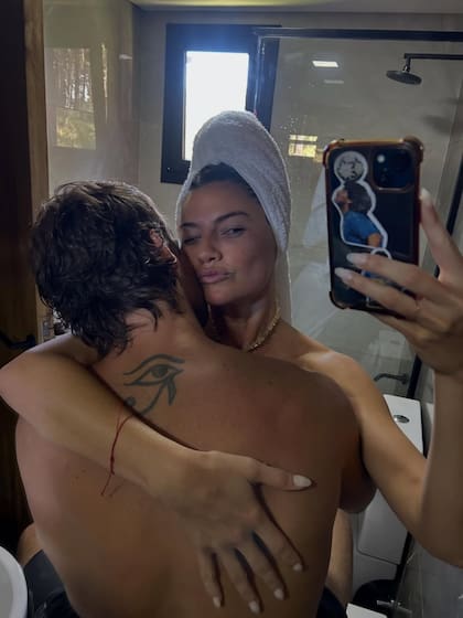 Las imágenes de la feliz pareja en Pinamar