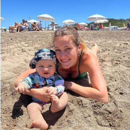 Las imágenes de Luca Cubero en Mardel fueron subidas a las redes por Mica y Poroto enternecieron a todos sus seguidores