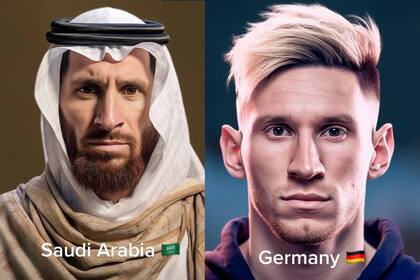 Las imágenes de Messi si hubiera nacido en otros países