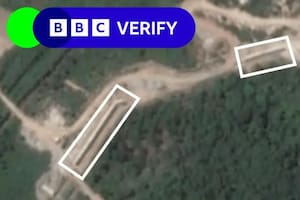 El “muro” que Corea del Norte está construyendo en la frontera con el Sur según nuevas imágenes satelitales