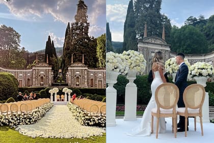 Las imágenes del casamiento de Lautaro Martínez y Agustina Gandolfo