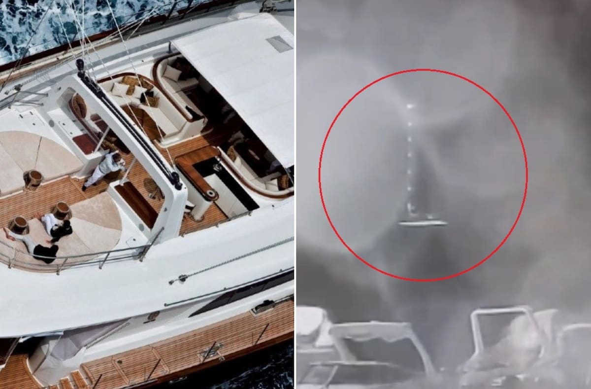 Video: aparecieron las imágenes de cómo fue el hundimiento del yate ...
