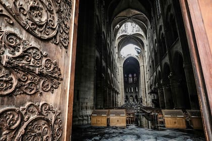 Las imágenes del interior de la catedral tras el incendio