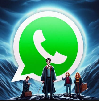 Las imágenes del "modo Harry Potter" de WhatsApp pueden realizarse con asistentes de inteligencia artificial como Copilot