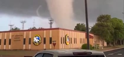 Las imágenes del tornado se viralizaron en redes sociales