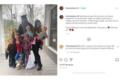 Las imágenes fueron compartidas por la esposa de Alec Baldwin a través de su cuenta de Instagram