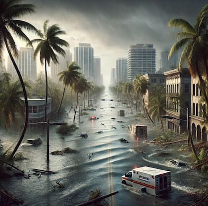 Las imágenes muestran las calles inundadas con destrozos irreparables