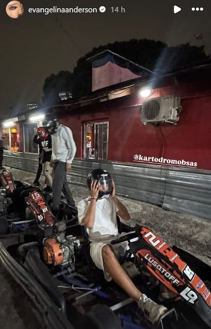 Las imágenes que compartió Evangelina Anderson en su cuenta de Instagram