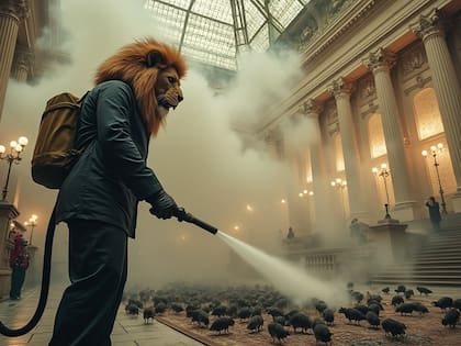 Las imágenes que compartió Milei en medio del debate por la expulsión de Kueider