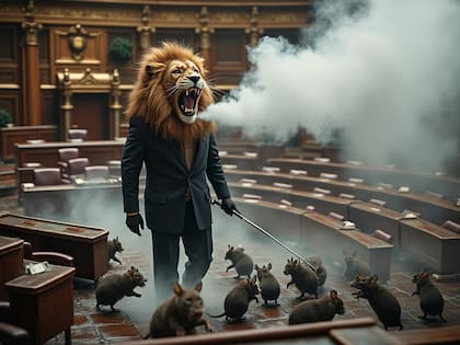 Las dos imágenes que compartió Milei para mostrar su postura sobre el caso del senador Kueider - LA NACION